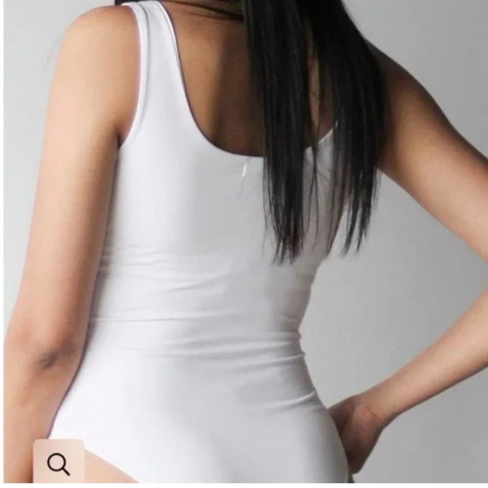 White Sleeveless Bodysuit
